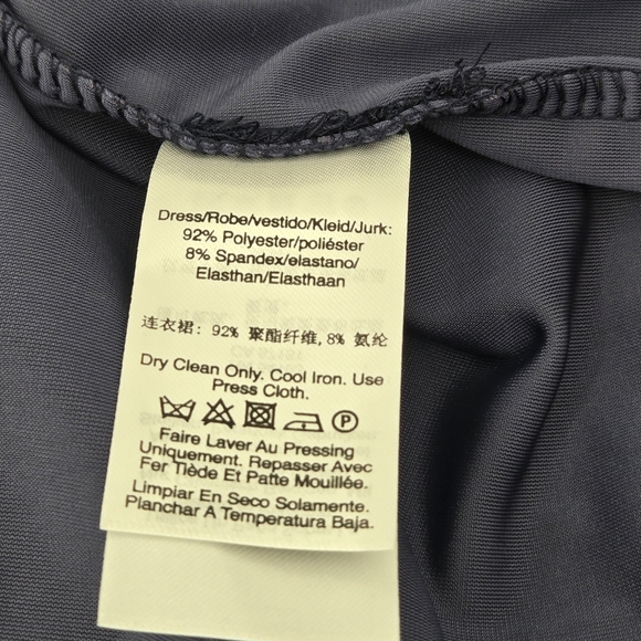 Elegant Navy Velvet DKNY Dress Size:14 NWT - Picture 6 of 9